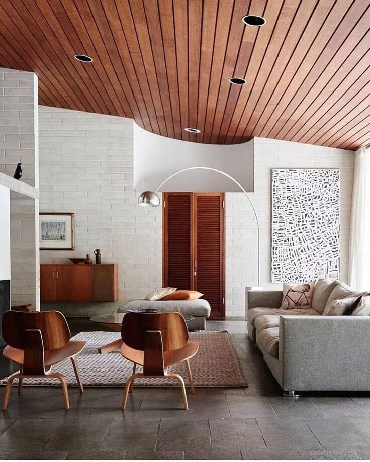 Потолок варианты отделки фото t o a d i n s k i on Instagram: "How good is that timber ceiling a. Mid century 