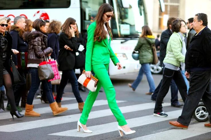 Потому что одеть Street Style Glam Favorite Looks of The Week Pantsuits for women, Fashion, Green