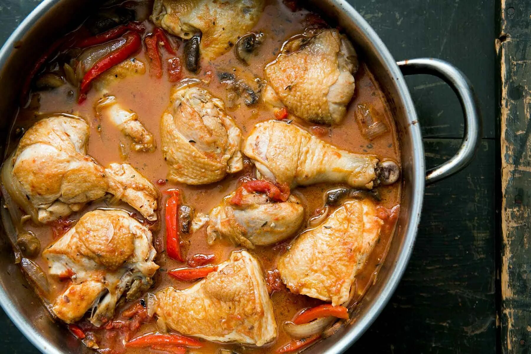 Потушить курицу рецепт с фото Chicken Cacciatore (Hunter Style Chicken) Recipe Simply recipes, Recipes, Chicke