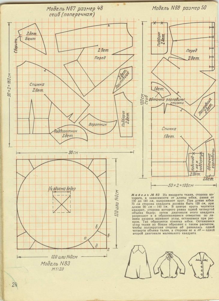 Потыкова выкройки Много выкроек разных лет (трафик) / Выкройки ретро / ВТОРАЯ УЛИЦА Платье швейн ы