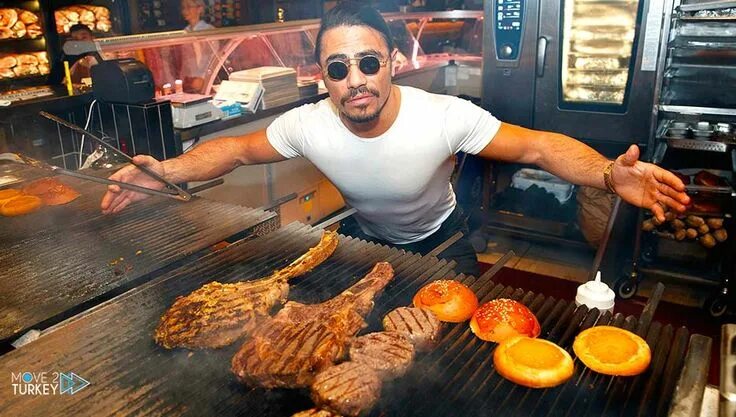 Повар с мясом фото Turkish Chef Nusret All you need to know about the Salt Bae Restaurants Turkish 