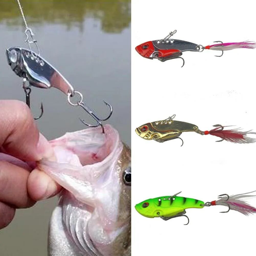 Поверхностные приманки на щуку какие бывают Fishing lure metal spoon fishing lures bass crankbait crank bait tackle double h