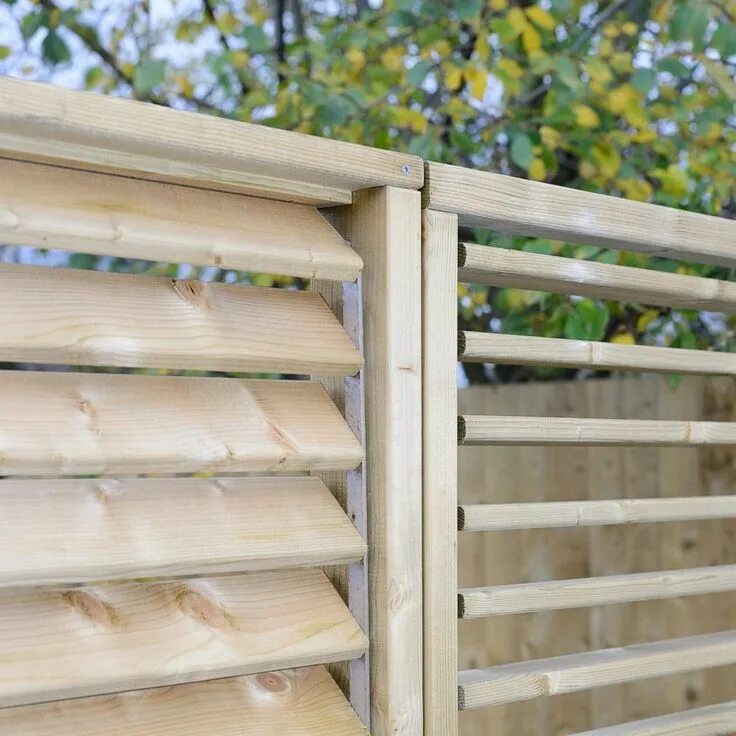 Поворотные деревянные жалюзи в беседку своими руками Grange Adjustable Garden Screen - 6ft GardenStreet.co.uk Garden fence, Metal gar