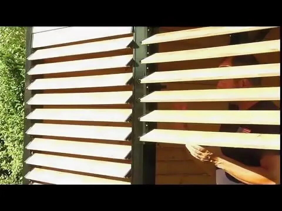 Поворотные деревянные жалюзи в беседку своими руками Kit lames orientables Auvents L.M. inc. est une entreprise spécialisée dans la p