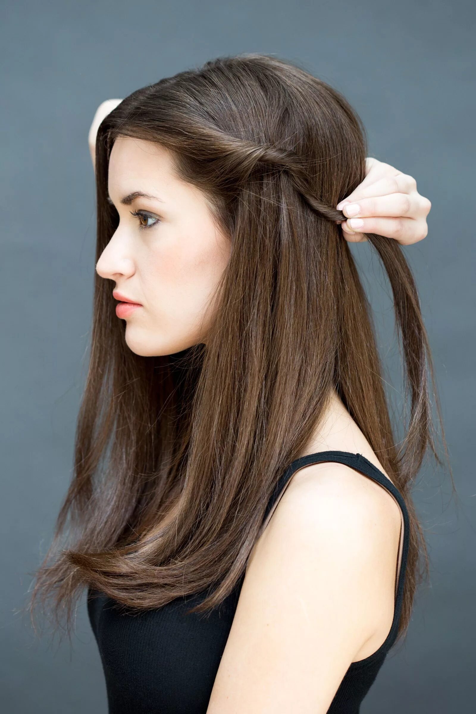 Повседневная прическа на длинные волосы без челки Easy Hairstyles to Copy When You're Running Late Hair beauty, Hair inspiration, 
