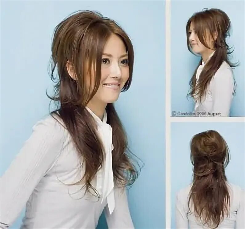 Повседневная прическа на длинные волосы без челки Pin by Lilia Lisaveta on Hair Hair, Hair styles, Long hair styles