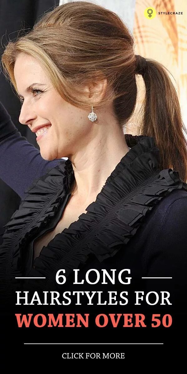 Повседневные прически для женщин 40 лет 33 Incredible Long Hairstyles For Women Over 50 Long hair older women, Long hair