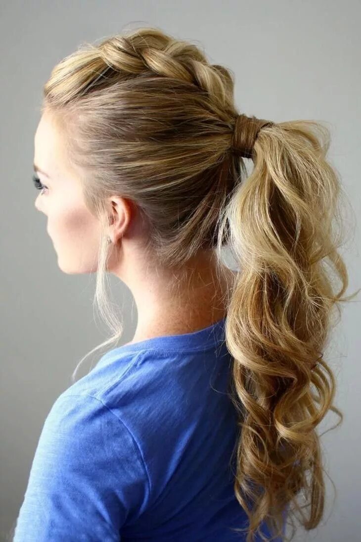 Повседневные прически на длинные волосы Pin on Простые прически Long hair styles, Cool hairstyles, Mohawk hairstyles for