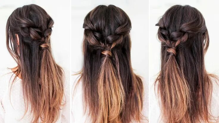 Повседневные прически на длинные волосы своими руками Easy Everyday Hairstyle Luxy Hair Easy everyday hairstyles, Cute everyday hairst