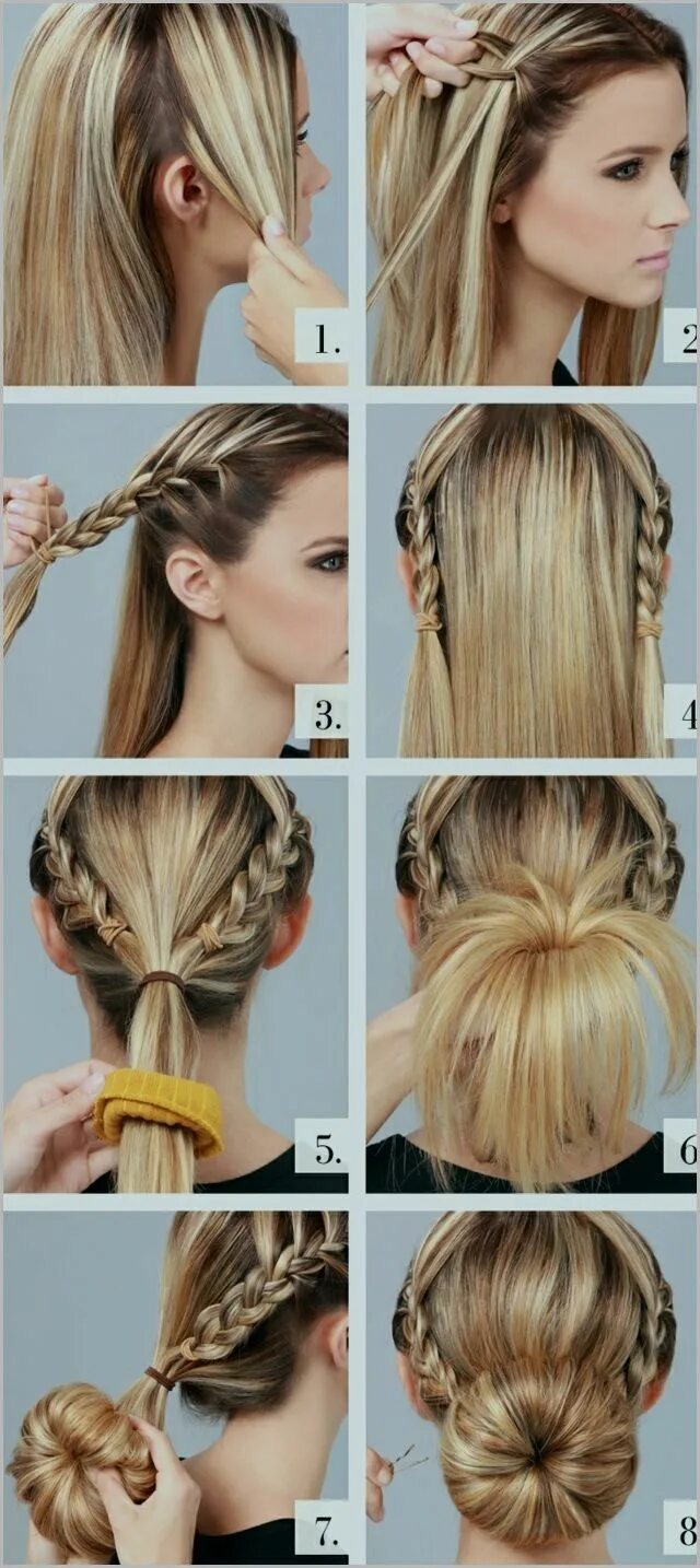 Повседневные прически на длинные волосы своими руками ★ ★ ★ Hochzeitsfrisuren Seitlich Geflochten Braided hairstyles for wedding, Wedd