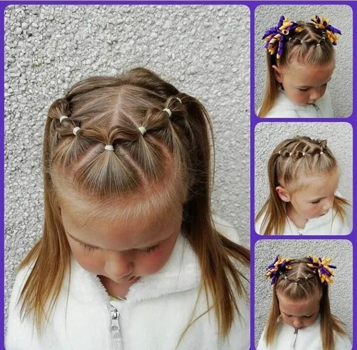 Повседневные прически на средние волосы девочке Untitled Toddler hairstyles girl, Girl hair dos, Toddler hair dos