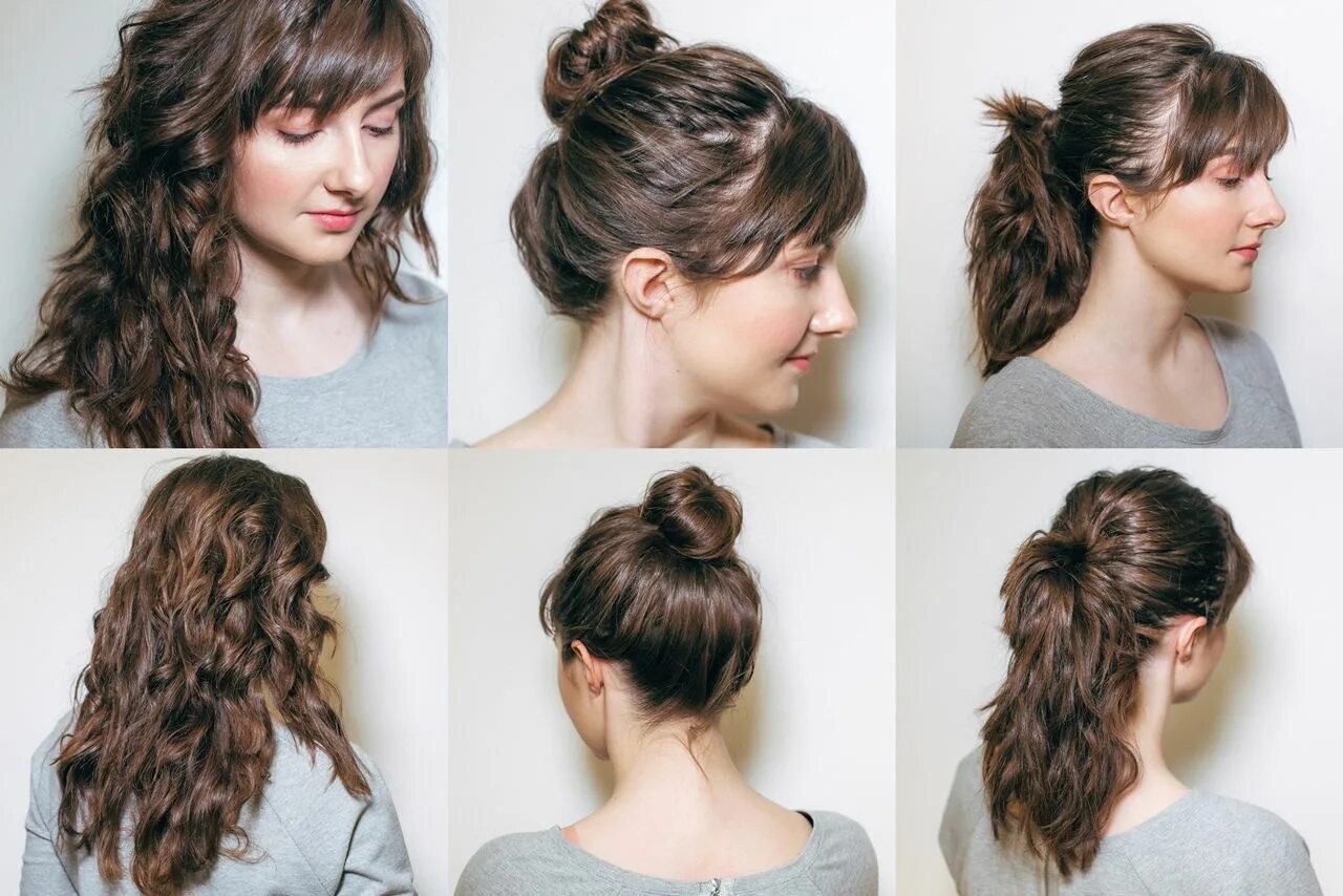 Повседневные прически на средние волосы своими руками Pin on Идеи причесок // Hair Styles