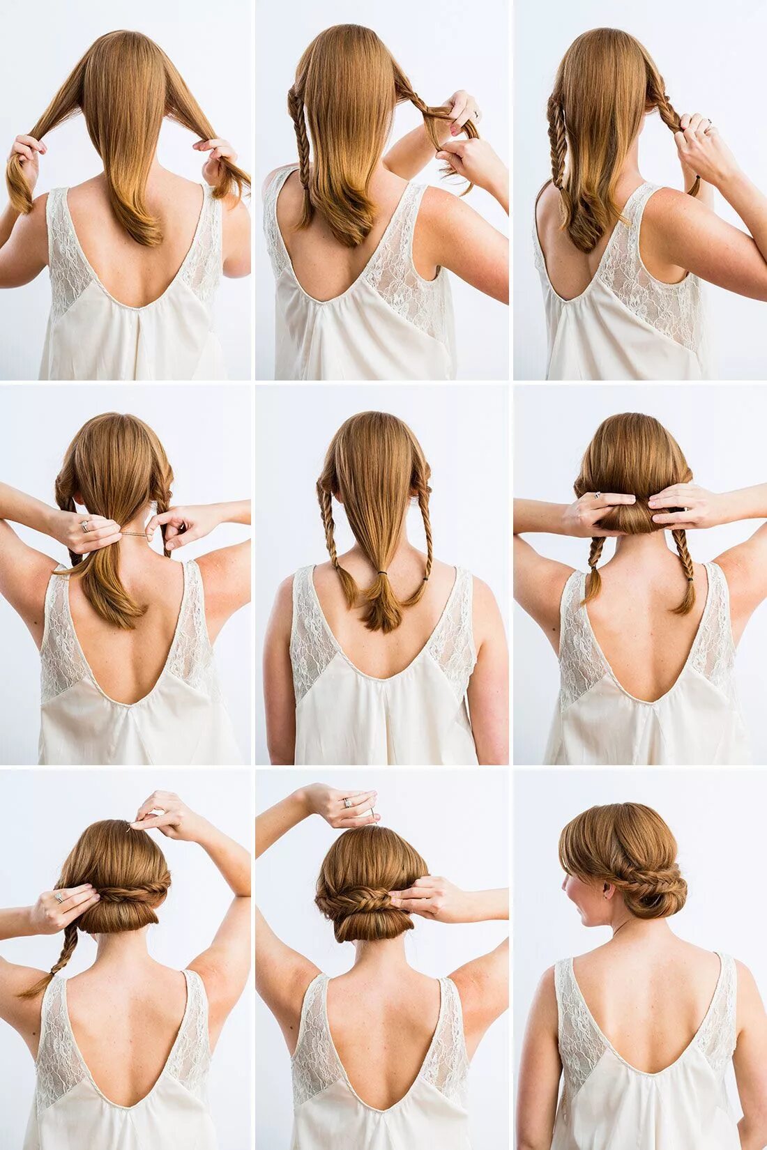 Повседневные прически на средние волосы своими руками 3 Timeless Bridal Updos You Can Actually DIY Diy wedding hair, Diy hairstyles, W