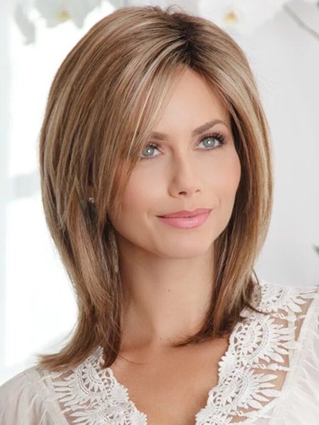 Повседневные стрижки на средние волосы фото Avery by TressAllure Long hair styles, Hair styles, Short hair styles