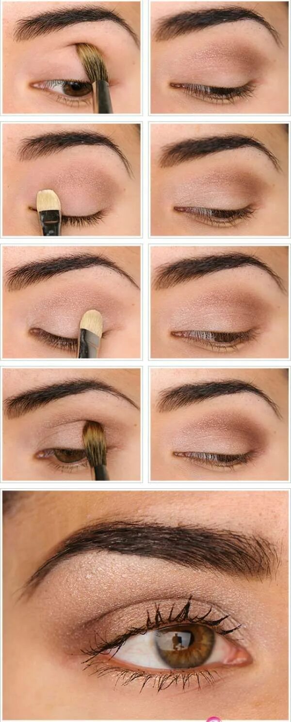 Повседневный макияж 50 пошагово 15 tutos de maquillages pour les yeux que vous allez adorer Lidschatten anleitun