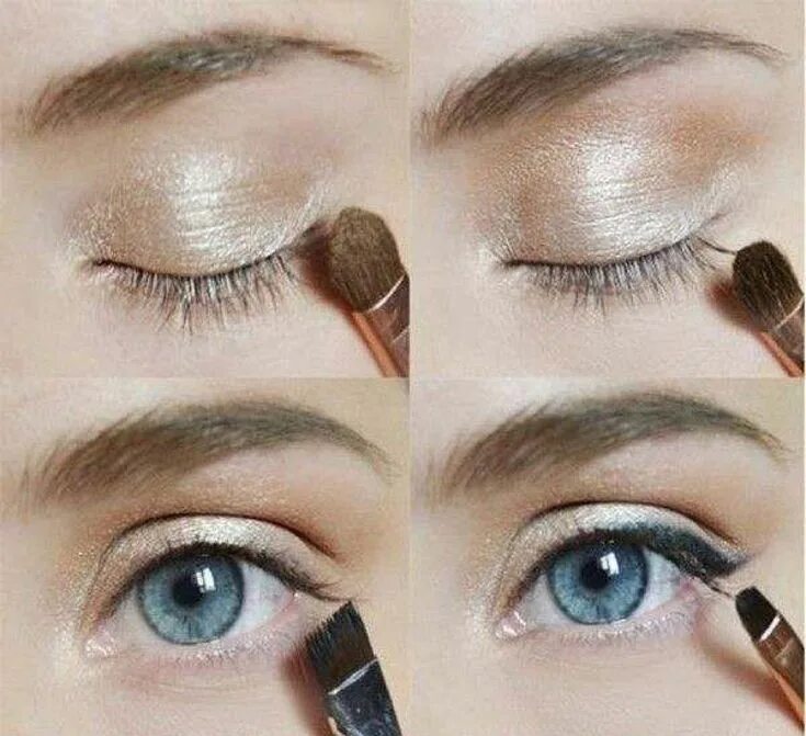 Повседневный макияж для голубых глаз nice Удачный дневной макияж для голубых глаз - Советы, модные тенденции Eye make