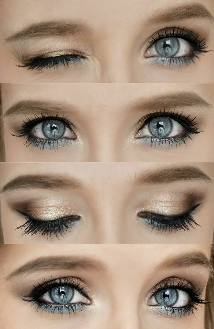 Повседневный макияж для голубых глаз #Demi #Lovato look or when I went wild a little bit Eye makeup, Blue eye makeup,