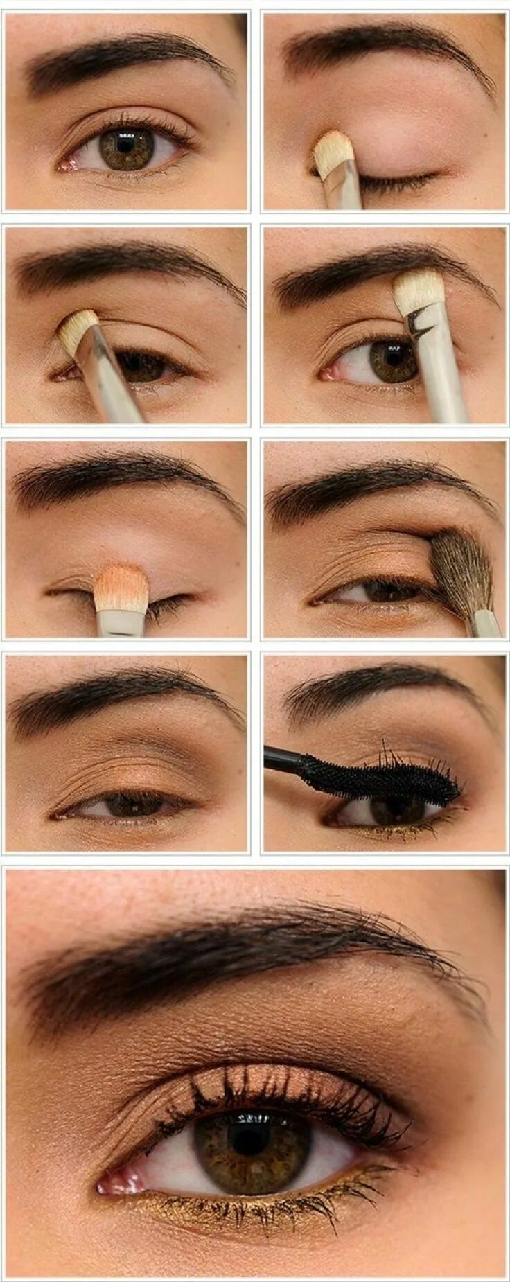 Повседневный макияж для карих глаз Top 10 Easiest Makeup Tutorials For Busy Ladies Easy makeup tutorial, Light make