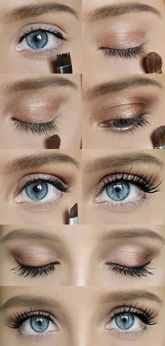Повседневный макияж для серых глаз Augen Make-up 2019 - Kosmetik - #Augen #Kosmetik #Makeup Best makeup tutorials, 