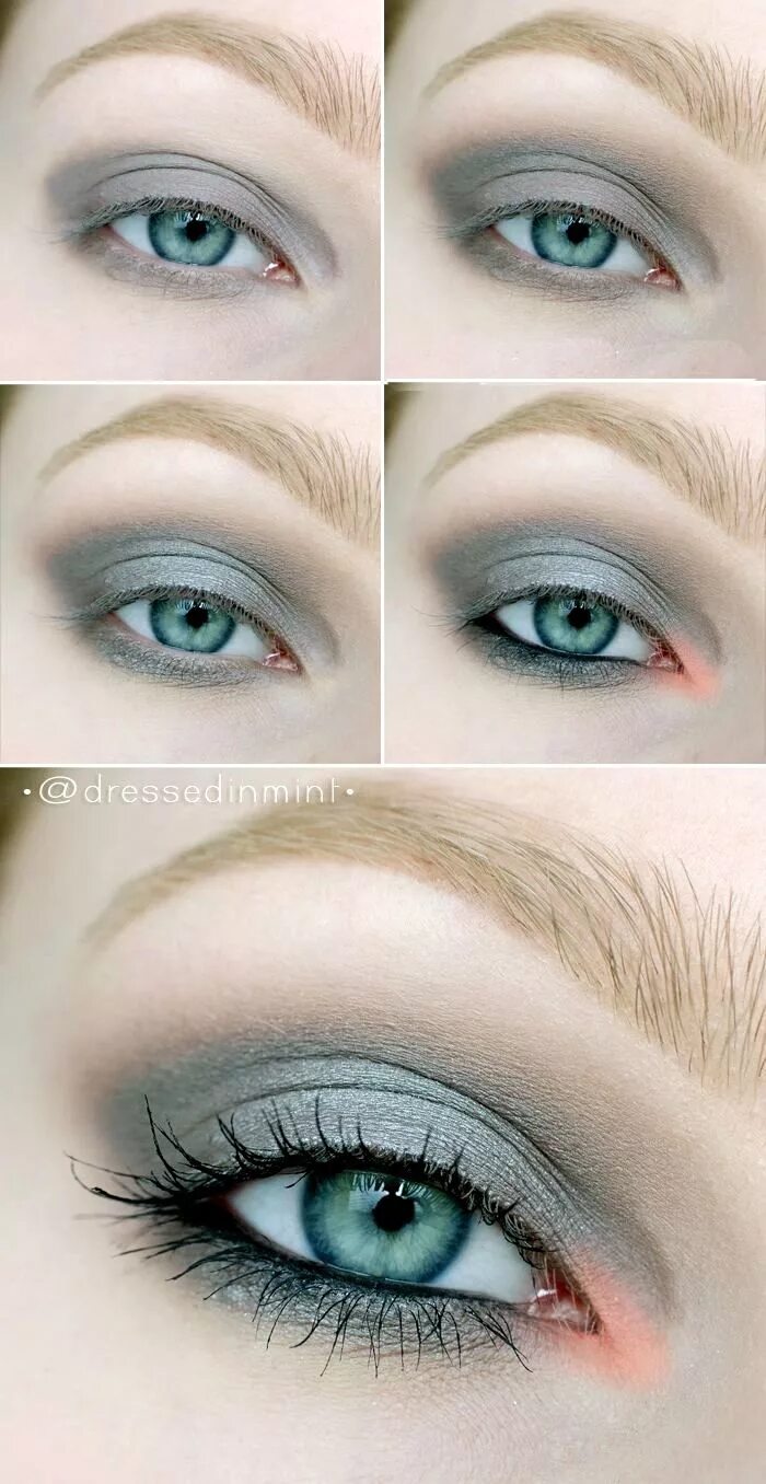 Повседневный макияж для светлых глаз Tons pastéis Grey makeup, Grey eye makeup, Light skin makeup