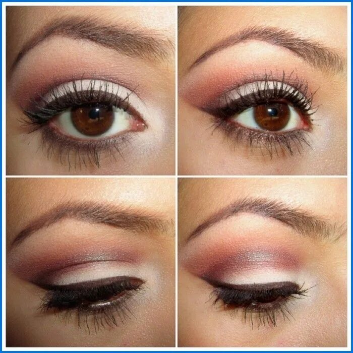 Повседневный макияж для темно карих глаз How to Wear Eye Makeup in six Simple Tips Maquillaje ojos marrones, Maquillaje d