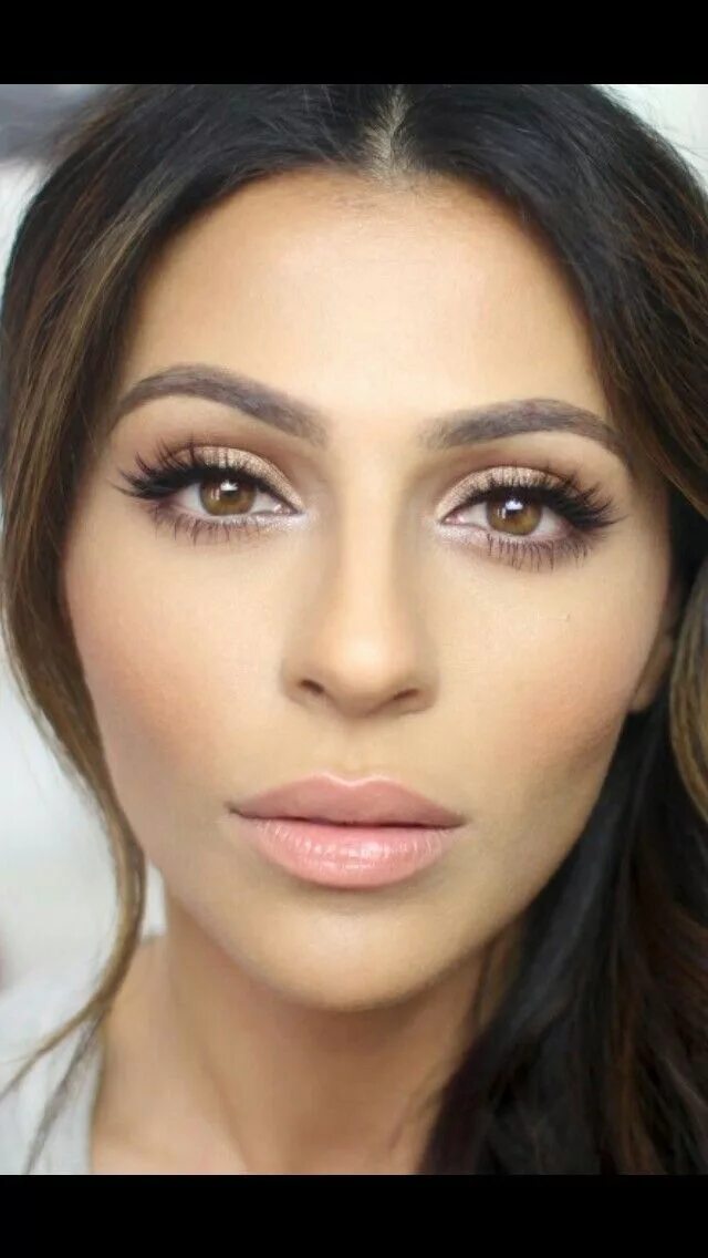 Повседневный макияж для темно карих глаз Make up Contour makeup tutorial, Gorgeous wedding makeup, Contour makeup