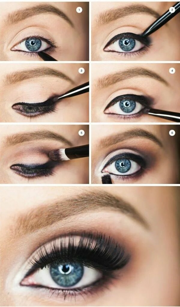 Повседневный макияж глаз карандашом Blaue Augen schminken, aber richtig - die besten Tipps und Tricks! Smokey eye ma