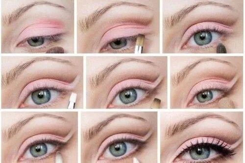 Повседневный макияж пошагово фото Romantic look Eye makeup pictures, Eye makeup tutorial, Makeup for green eyes
