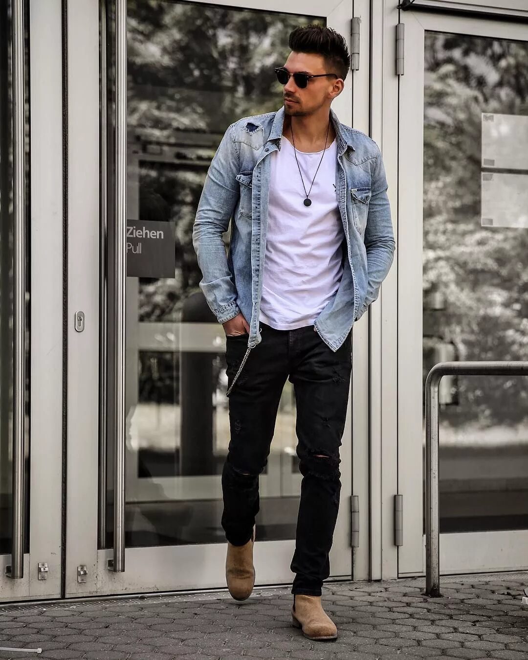 Повседневный мужской стиль Denimoutfit Stylish men casual, Mens casual outfits, Denim jacket men
