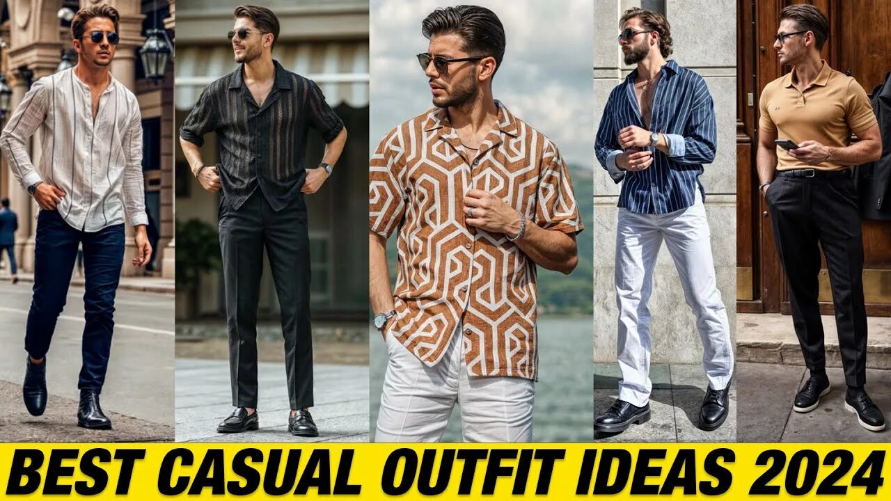 Повседневный стиль мужской 2024 New Summer Outfit Ideas For Men Best Casual Outfit Ideas For Men Summer Fashion 