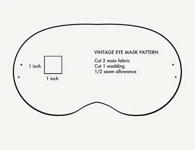Повязка на глаза своими руками выкройка 23+ Excellent Picture of Mask Sewing Pattern Sewing patterns free, Free printabl