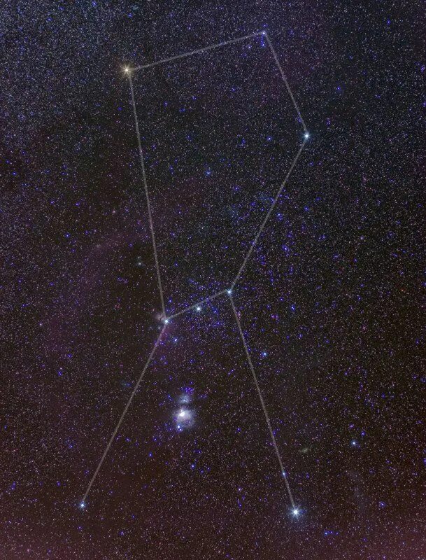 Пояс ориона созвездие на небе фото How Light Pollution Changes Our View of the Orion Constellation