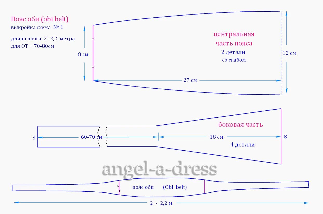 Пояс выкройка скачать как сшить пояс оби Творческая мастерская Ангел А Пояс оби, Выкройки, Корсетный п