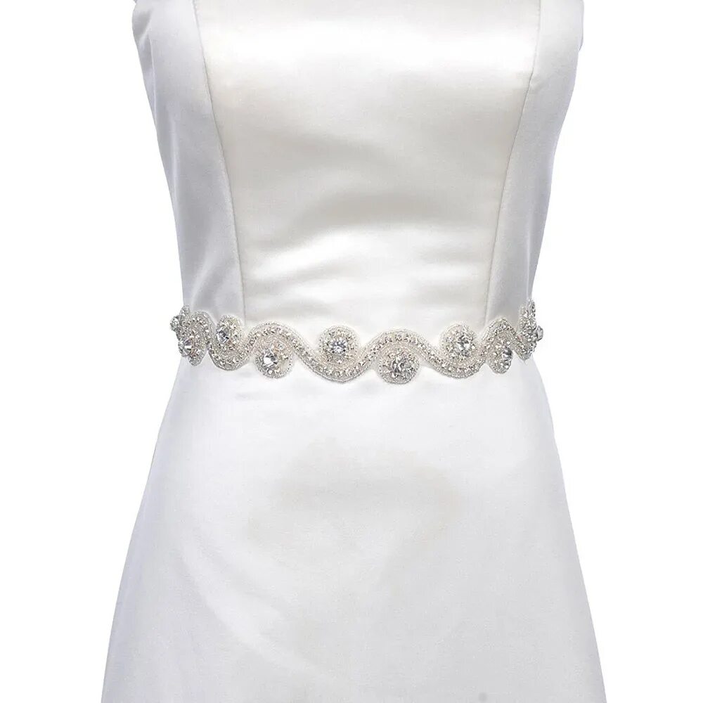 Пояса на платье фото Bridal Sash Belt Rhinestone Crystal Bridal Sash For Wedding Evening Dresses With