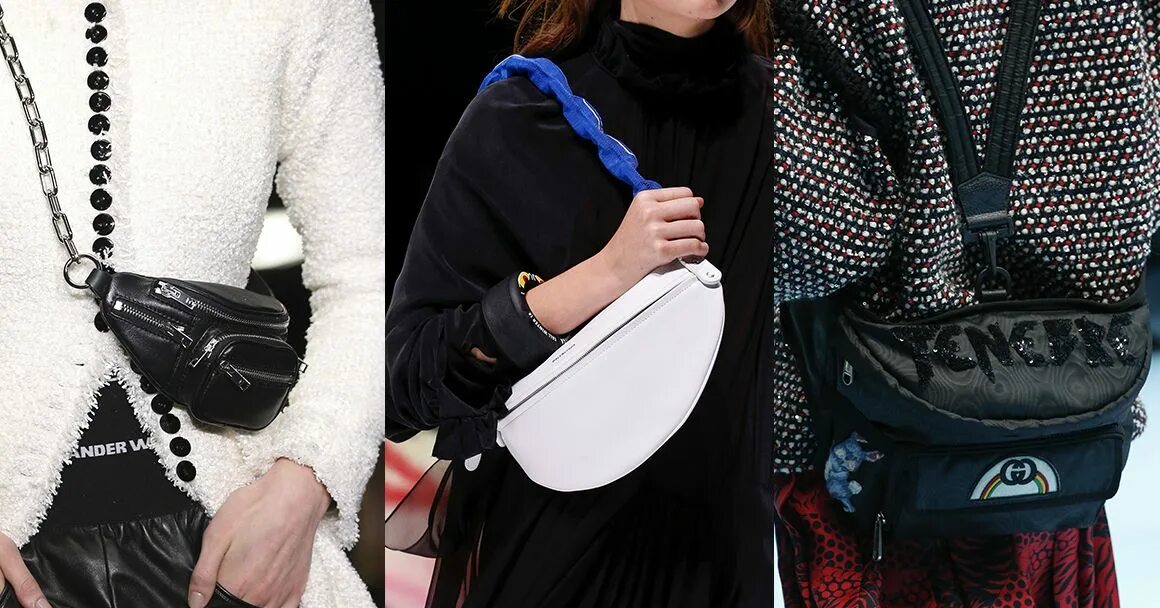 Поясные сумки 2024 тренд Quelles sont les tendances sacs de la Fashion Week automne-hiver 2018-2019 ? Bag