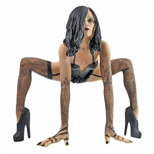 Поза паук фото Black Widow Seductive Spider Web Tattoo Temptress Mistress Statue eBay