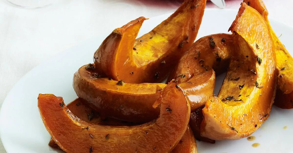 Поза пряная тыква фото Maple-glazed roast pumpkin