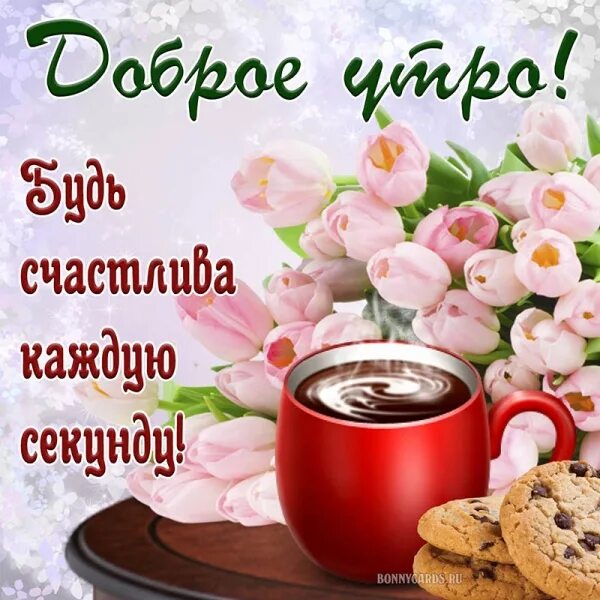 Поздравление с добрым утром картинки красивые женщине ОТКРЫТКИ on Viber