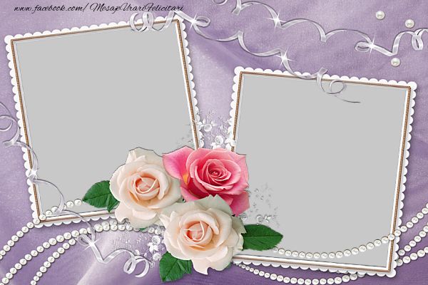 Поздравление с вставкой фото Felicitari personalizate cu poza ta - Rama foto dubla Wedding frames, Christmas 