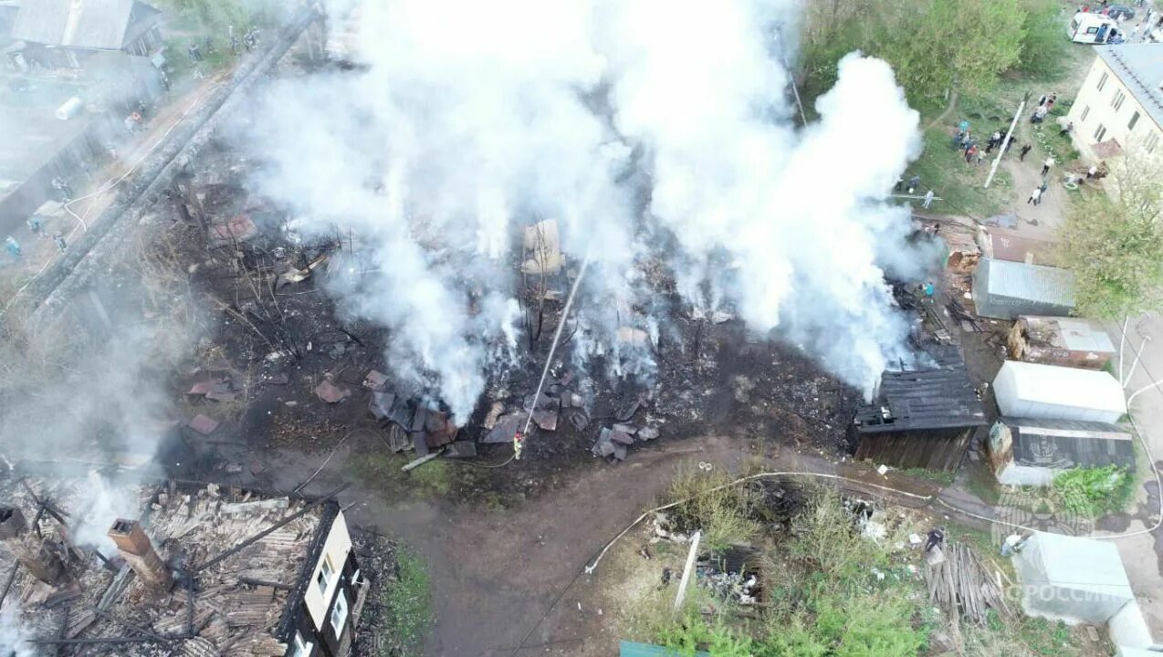 Поврежденные пожаром дома в Сарапуле снесут - udmurt.media