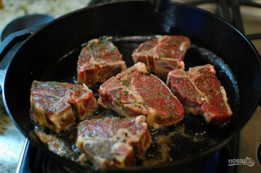 Пожарить мясо на сковороде фото Баранина с бальзамическим уксусом - пошаговый рецепт с фото на Повар.ру