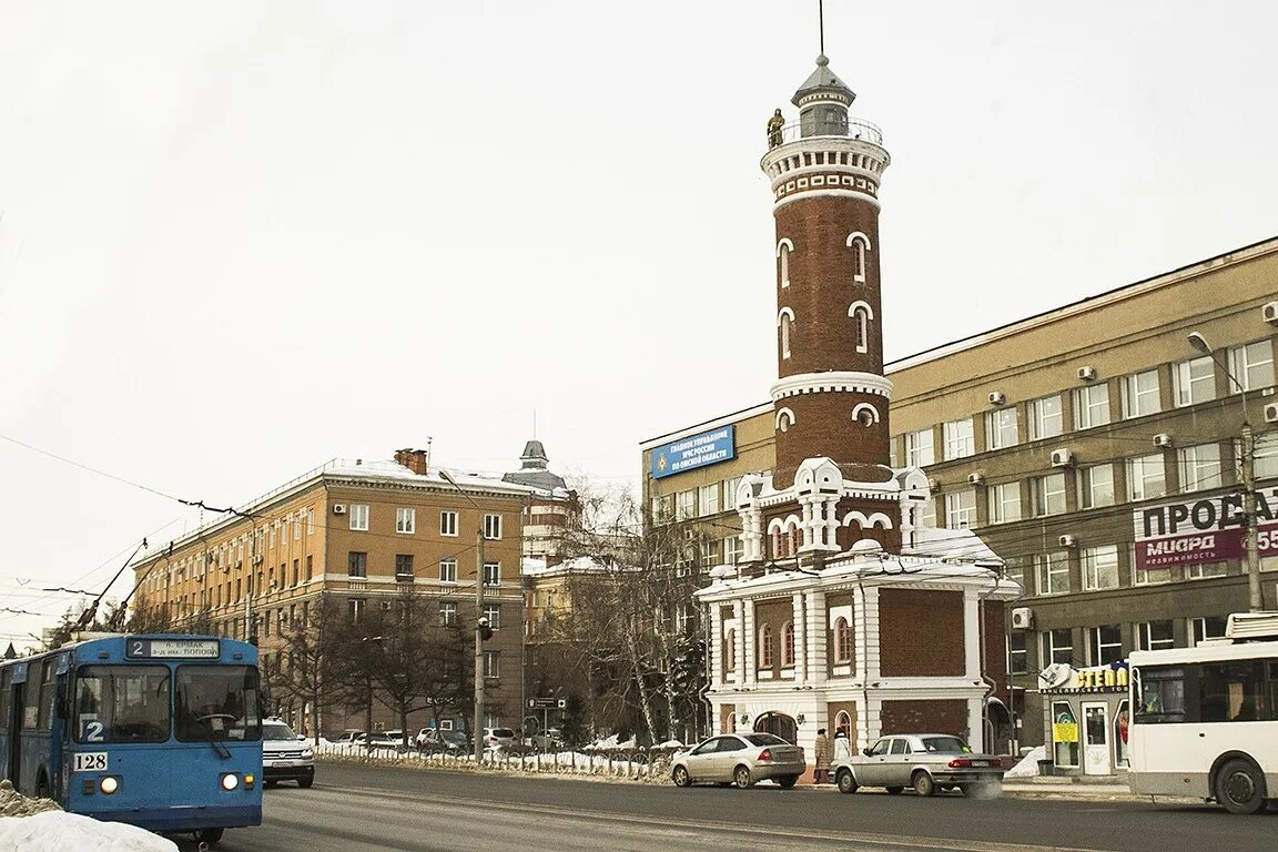 Пожарная каланча омск фото Пожарная каланча - г. Омск, ул. Интернациональная 41 на портале ВДПО.РФ