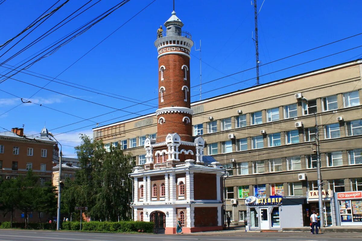 Пожарная каланча омск фото Пожарная каланча в Омске Описание и фото