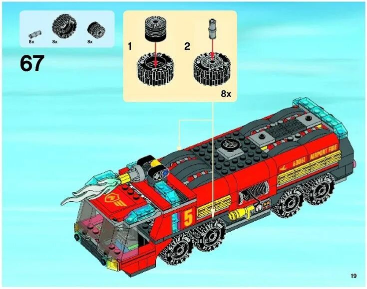 Пожарная машина инструкция сборки City - Airport Fire Truck Lego 60061 Lego airport, Fire trucks, Lego