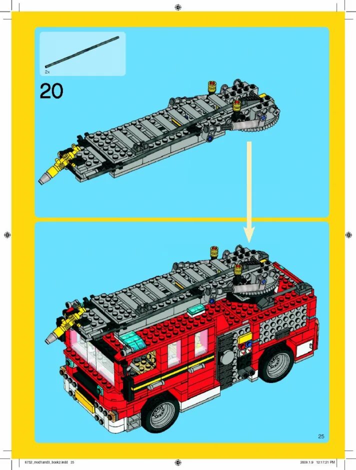 Пожарная машина инструкция сборки Инстуркция Пожарная бригада шаг 25