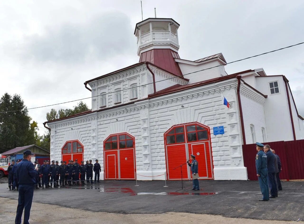 Пожарная станция ул профессора баранова 1 фото В селе Курмыш Пильнинского округа после реконструкции открылась пожарная часть О