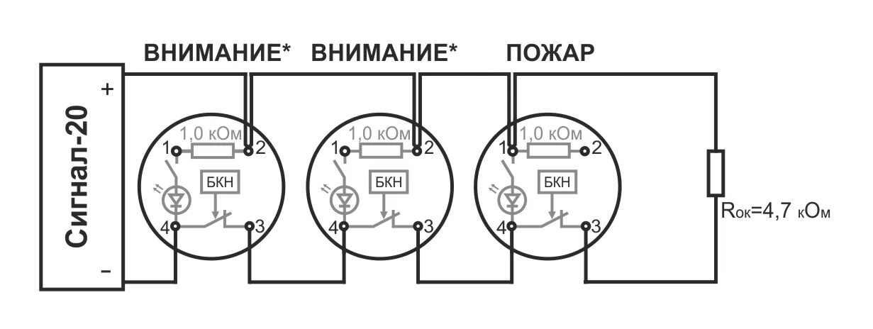 Пожарные датчики болид схема подключения Схемы подключения дымовых извещателей от компании ЮНИТЕСТ