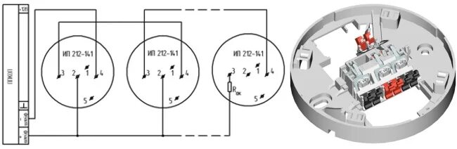 Пожарные датчики рубеж схема подключения ИП 212-141М (V1.04), извещатель дымовой характеристики. Купить по хорошей цене в