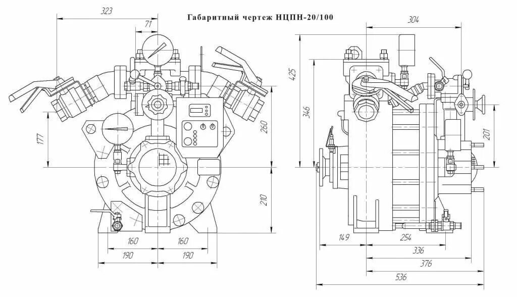 Пожарные насосы схема подключения Насос пожарный центробежный НЦПН-20/100