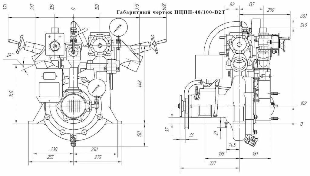 Пожарные насосы схема подключения Насос пожарный НЦПН-40/100-В1Т